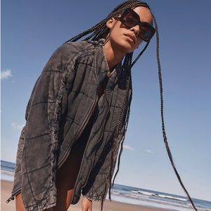Free People Dolman Quilted Knit Jacket